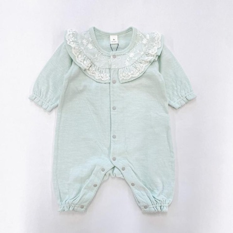 新生児　長袖カバーオール（50～60・60～70cm・Cottoli）