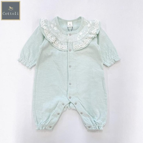 新生児　長袖カバーオール（50～60・60～70cm・Cottoli）