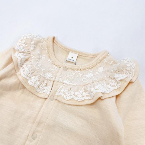 新生児　長袖カバーオール（50～60・60～70cm・Cottoli）