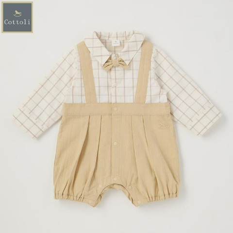 ベビー　長袖カバーオール（70・80cm・Cottoli）