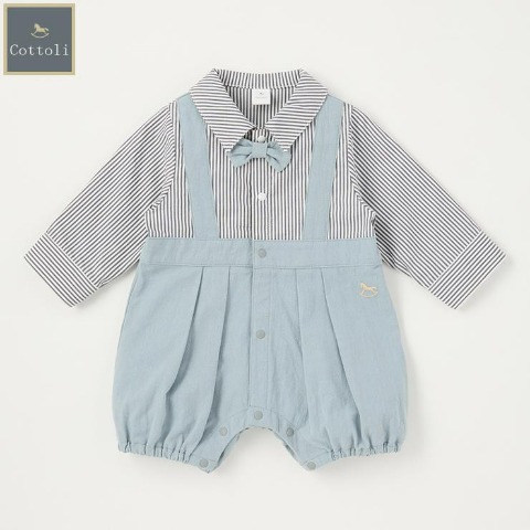 ベビー　長袖カバーオール（70・80cm・Cottoli）