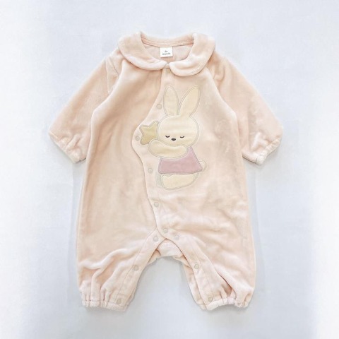 新生児　長袖カバーオール（50～60・60～70cm・Cottoli）