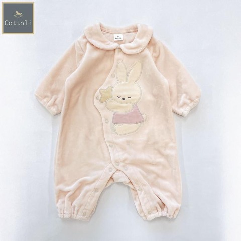 新生児　長袖カバーオール（50～60・60～70cm・Cottoli）