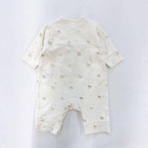 新生児　長袖カバーオール（50～60・60～70cm・Cottoli）