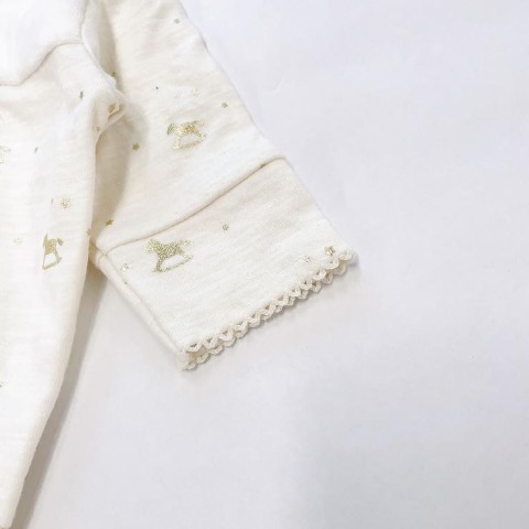 新生児　長袖カバーオール（50～60・60～70cm・Cottoli）