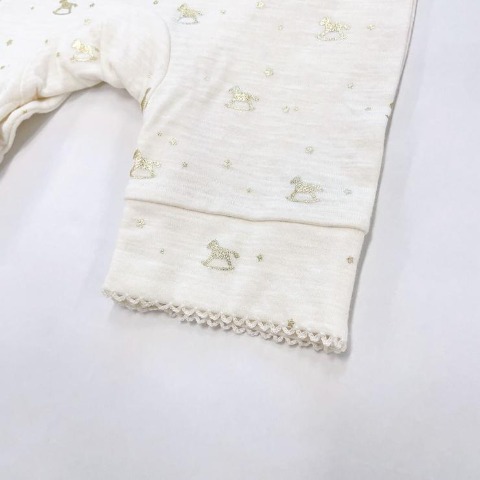 新生児　長袖カバーオール（50～60・60～70cm・Cottoli）