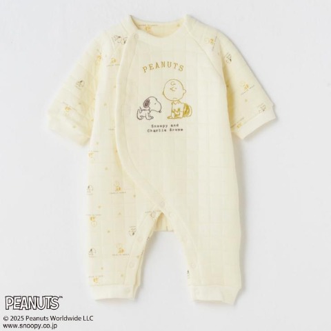 新生児　カバーオール（50-60・60-70cm・PEANUTS）