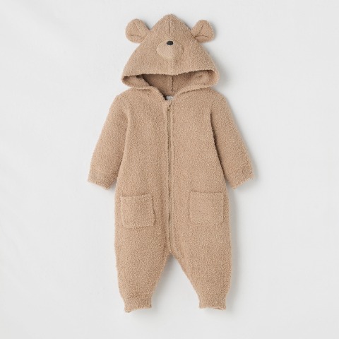 ベビー　長袖カバーオール（70・80cm・Cottoli）