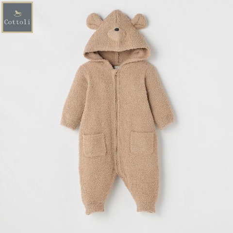 ベビー　長袖カバーオール（70・80cm・Cottoli）