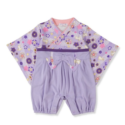 ベビー　うさぎ桜はかまオール