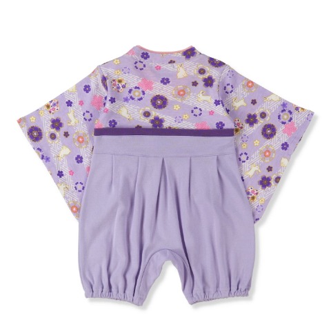 ベビー　うさぎ桜はかまオール