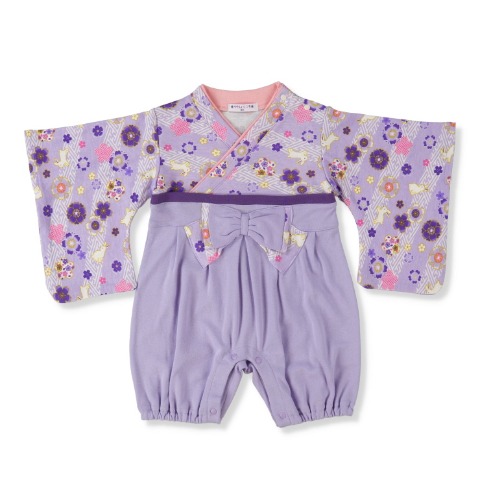 ベビー　うさぎ桜はかまオール