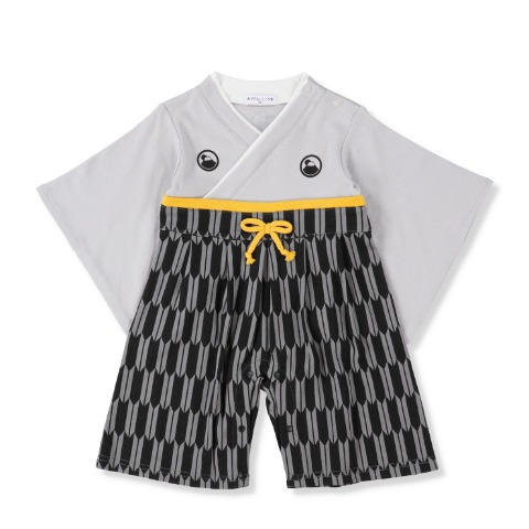 ベビー　矢絣柄はかまオール