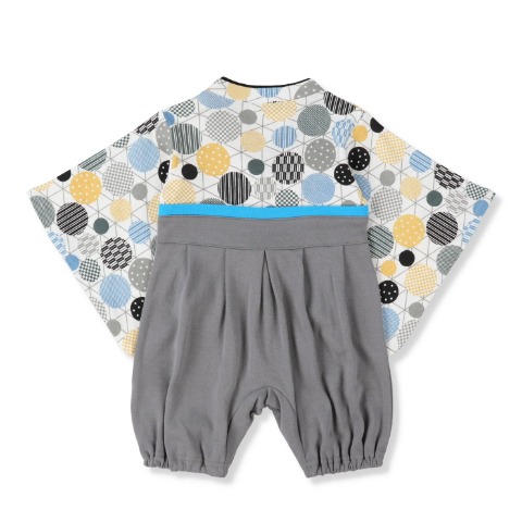 ベビー　水玉柄はかまオール