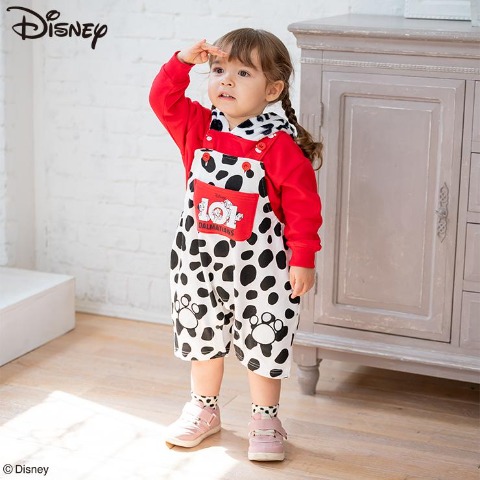 ベビー　サロペットカバーオール (70-80cm　Disney)