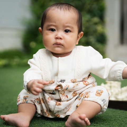 新生児　カバーオール (60-70・70-80cm　Cottoli/yukiemon)