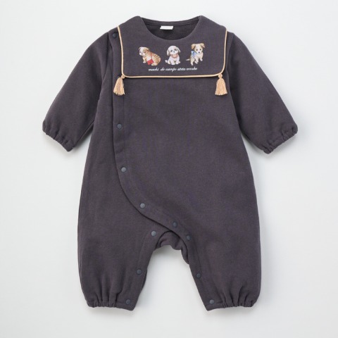 新生児　カバーオール (60-70・70-80cm　Cottoli/yukiemon)