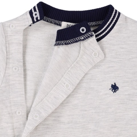 新生児　長袖カバーオール（50-60・60-70㎝・POLO BCS Baby）