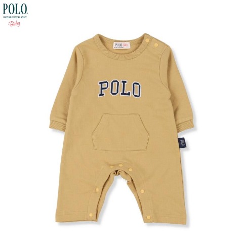 新生児　長袖カバーオール（50-60・60-70㎝・POLO BCS Baby）