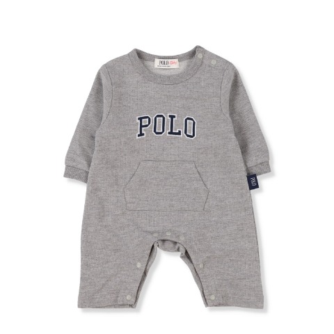 新生児　長袖カバーオール（50-60・60-70㎝・POLO BCS Baby）