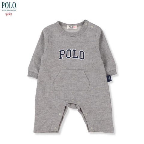 新生児　長袖カバーオール（50-60・60-70㎝・POLO BCS Baby）