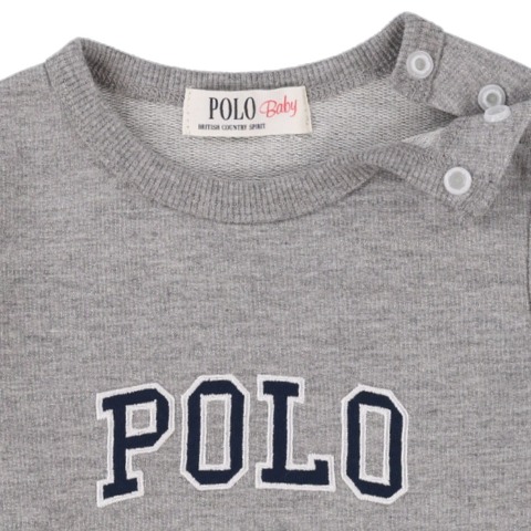 新生児　長袖カバーオール（50-60・60-70㎝・POLO BCS Baby）