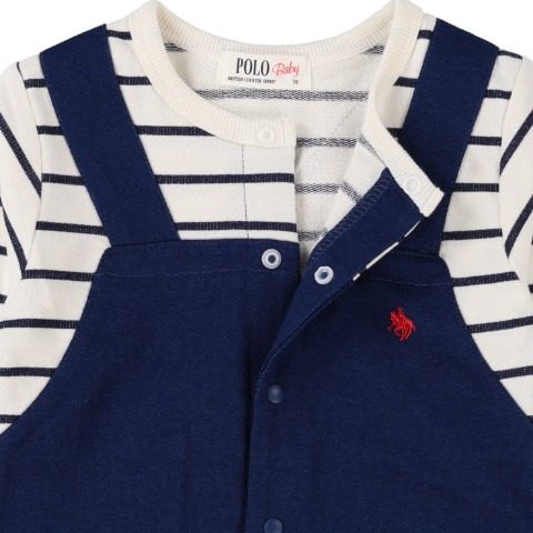 ベビー　長袖カバーオール（70～80㎝・POLO BCS Baby）