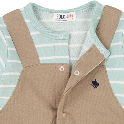 ベビー　長袖カバーオール（70～80㎝・POLO BCS Baby）