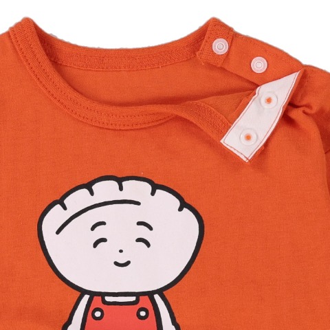 ベビー　カバーオール（70・80cm・餃子のぎょざ・ぎょざお）