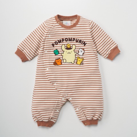 ベビー　カバーオール（70・80cm・ポムポムプリン）