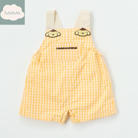 ベビー　サロペットカバーオール（70・80cm・ポムポムプリン）