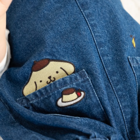 ベビー　サロペットカバーオール（70・80cm・ポムポムプリン）