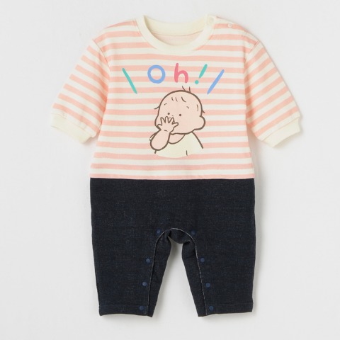 ベビー　カバーオール（70・80cm・おおのたろう）