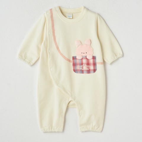 ベビー　カバーオール（70・80cm・HugChumFriends）