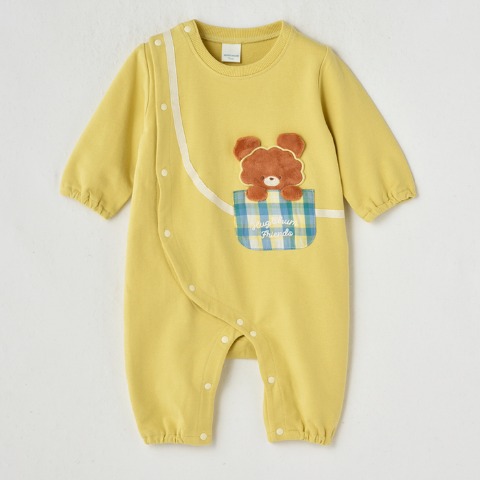 ベビー　カバーオール（70・80cm・HugChumFriends）