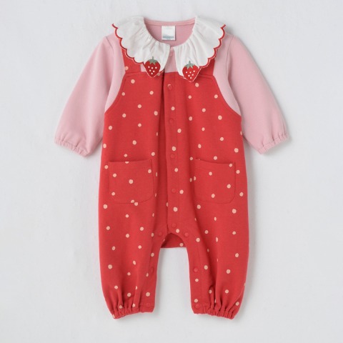 ベビー　カバーオール（70・80cm・HugChumFriends）