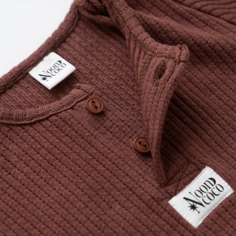 ベビー　カバーオール+ボンネット（70・80cm・Nooncoco）