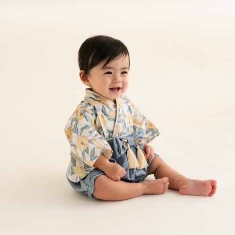 ベビー　ベスト付袴カバーオール（70・80cm・Cottoli）