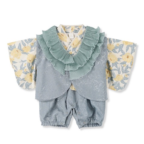 ベビー　ベスト付袴カバーオール（70・80cm・Cottoli）