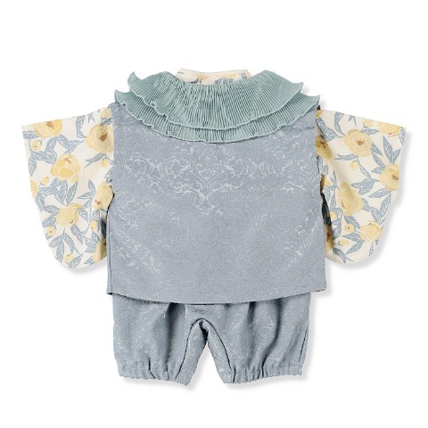 ベビー　ベスト付袴カバーオール（70・80cm・Cottoli）