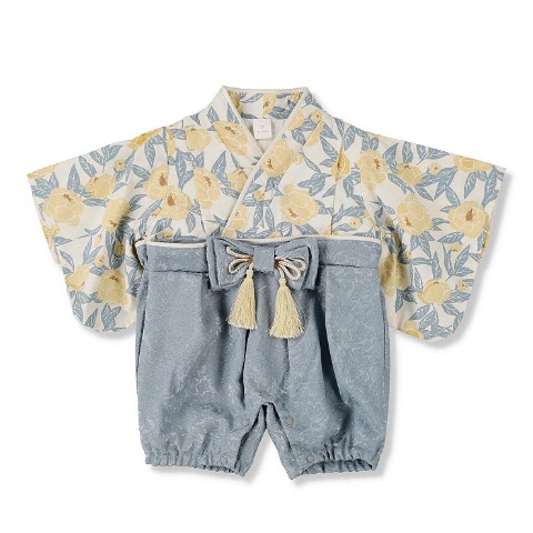 ベビー　ベスト付袴カバーオール（70・80cm・Cottoli）