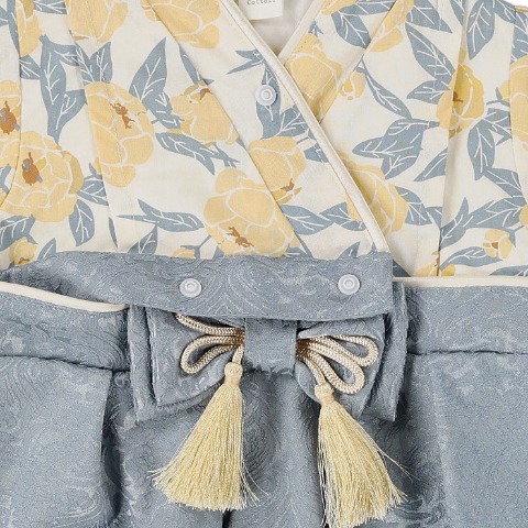 ベビー　ベスト付袴カバーオール（70・80cm・Cottoli）
