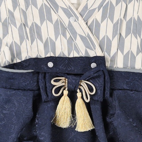 ベビー　ベスト付袴カバーオール（70・80cm・Cottoli）