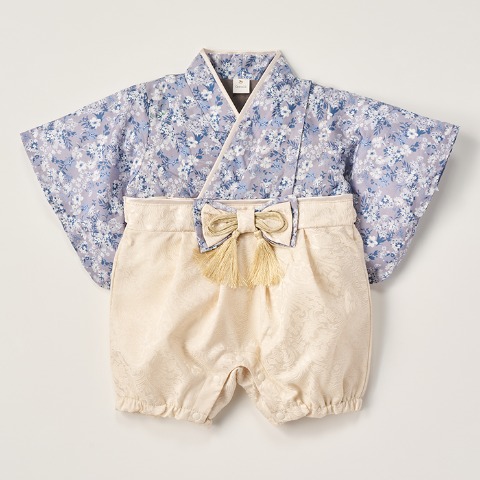 ベビー　エプロン付袴カバーオール（70・80cm・Cottoli）