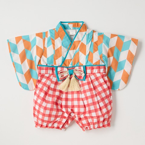 ベビー　袴カバーオール（70・80cm・futafuta）