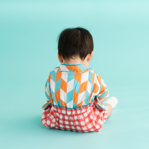 ベビー　袴カバーオール（70・80cm・futafuta）