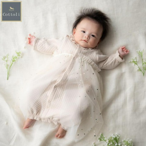 新生児　セレモニー兼用ドレス（50～60cm・Cottoli）