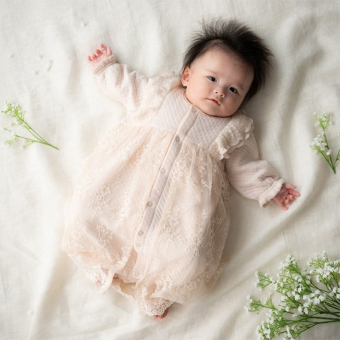 新生児　セレモニー兼用ドレス（50～60cm・Cottoli）