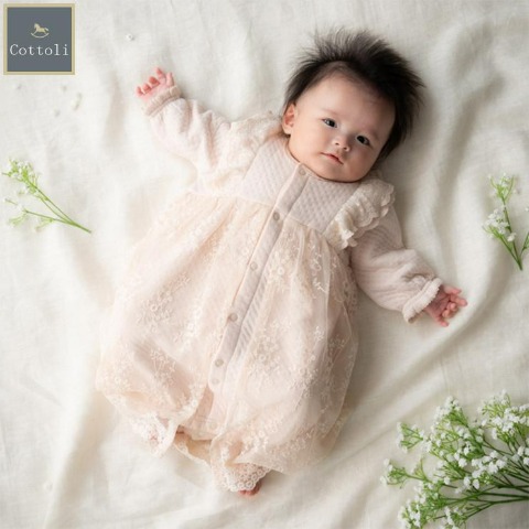 新生児　セレモニー兼用ドレス（50～60cm・Cottoli）