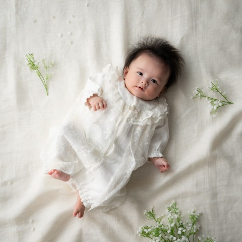 新生児　セレモニー兼用ドレス（50～60cm・Cottoli）